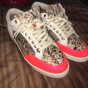 Jimmy Choo Snake Skin Sneakers